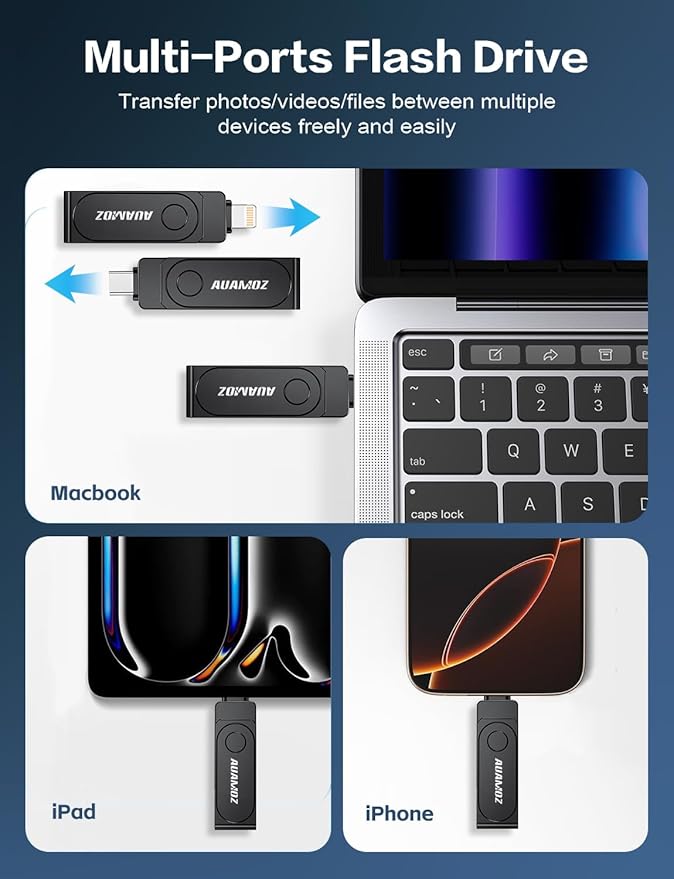 512GB Flash Drive Intended for iPhone, Memory Stick Storage Files Photos Videos - Image 2