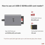uni USB C SD Card Reader, Sturdy Micro SD Card Adapter, High-Speed USB Type C - Image 8