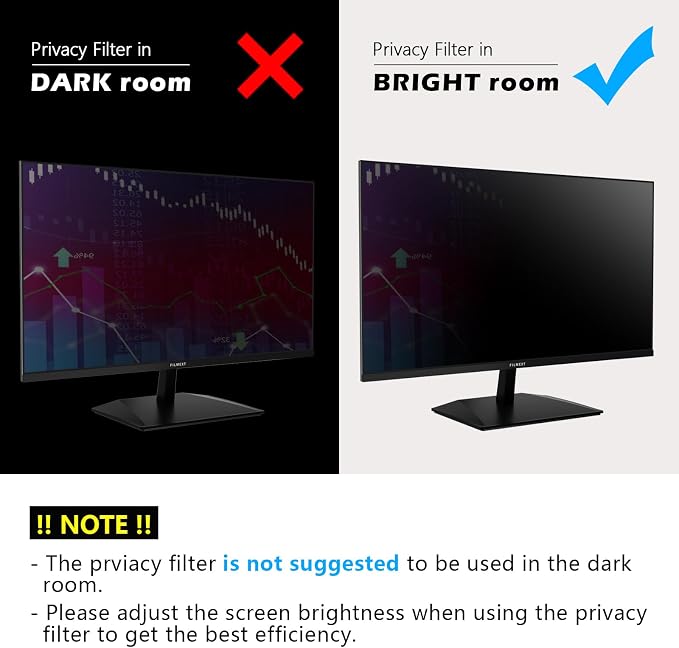 FILMEXT [2 Pack 22 Inch Computer Privacy Screen Filter - Image 8