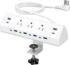 Jgstkcity 130W Desk Clamp Power Strip, 12 USB Ports, Surge Protector, ETL by Jgstkcity