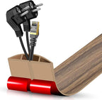 Floor Cord Cover Cavity 0.8"x0.37" Self Adhesive Cord Hider, 3.3FT Low Profile by DBHXXMB-HH