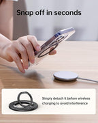 SYNCWIRE Carbon Fiber Magnetic Phone Ring Holder - Image 9