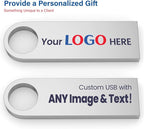 Customizable Flash Drives 256MB, Wooolken Personalized USB 2.0 Thumb Drives - Image 2