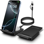 PDKUAI 2 in 1 Wireless Charger, 25W Foldable Wireless Charging Station by WirelesschargingStation