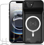 Battery Case for iPhone 16e, Upgraded 10800mAh Rechargeable Portable Extended by KCKEBLM