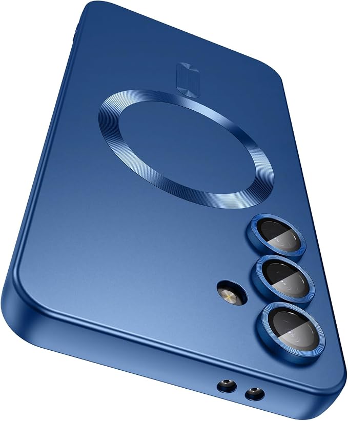 Magnetic for Samsung Galaxy S24 FE Case Slim Soft Silicone Bumper Shockproof by LEKEVO