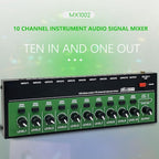 MX1002 10 Channels Stereo Headphone Amplifier Mini Portable Ultra Low Noise - Image 8