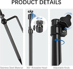 Trail Camera Mount, Height Adjustable & 360° Rotating Stake, Dual-Mode Base - Image 6