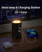 Power Strip Tower with Night Light, Power Strip Surge Protector with USB Ports - Image 3