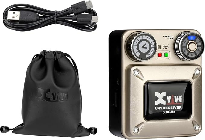 Xvive U45 Wireless in Ear Monitor System Receiver, 5.8ghz IEM System Receiver - Image 6