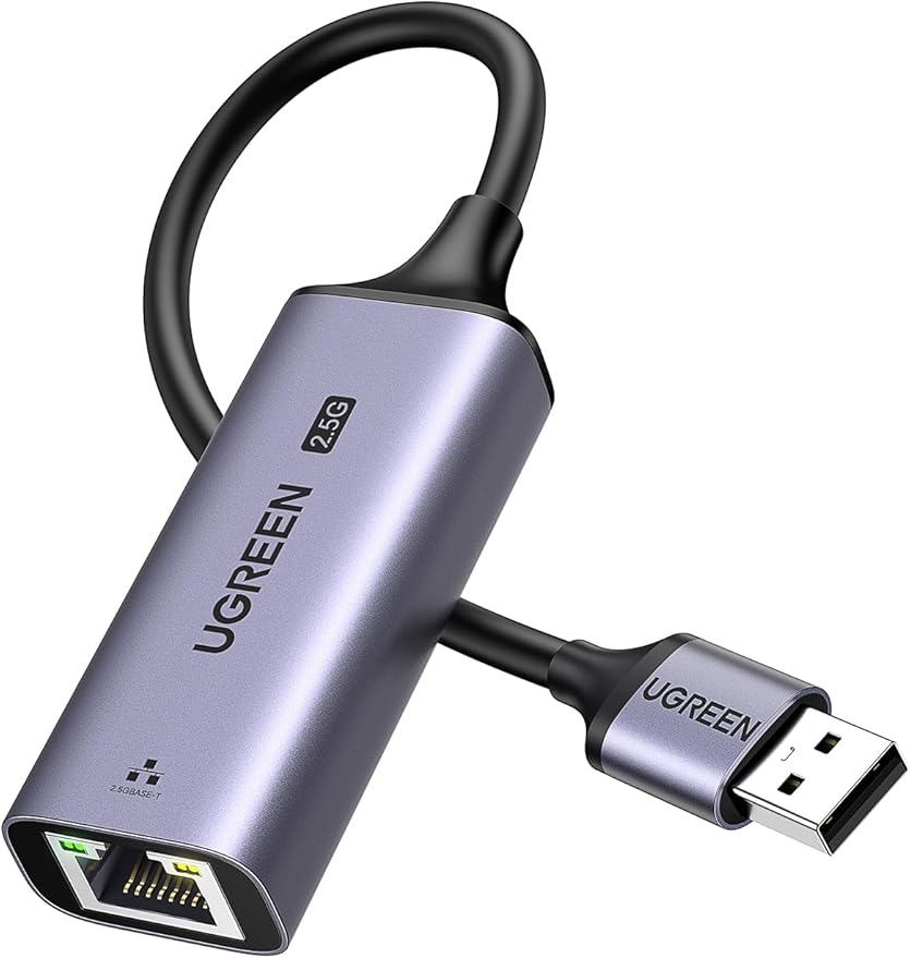 UGREEN USB to Ethernet Adapter 2.5Gb, Ethernet Adapter, USB 3.0 to RJ45 by UGREEN