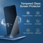 NEW'C 3 Pack Privacy for iPhone 12 Mini Screen Protector, Enhanced 28-Degree - Image 4