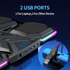 LIANGSTAR Laptop Cooling Pad Gaming Laptop Cooler, Laptop Fan Cooling Stand - Image 4
