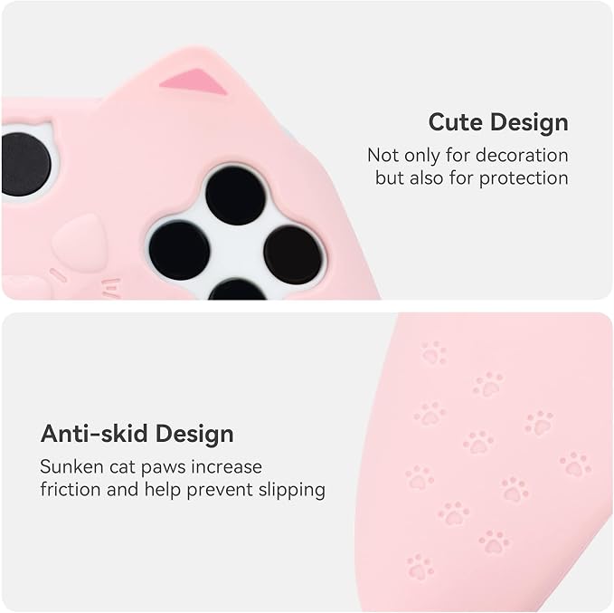 GeekShare Cat Paw Controller Skin Grips Set Anti-Slip Silicone Protective Cover - Image 3