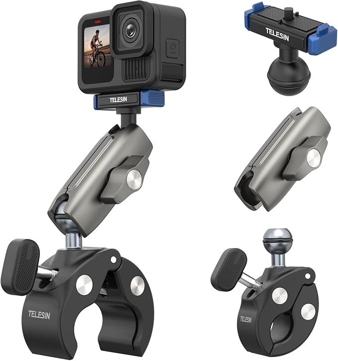 TELESIN Super Clamp Mount | Bike Handlebar Mount by telesin