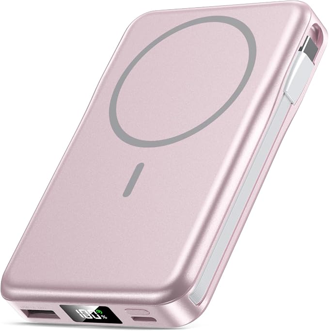 Magnetic Portable Charger, 10000mAh Power Bank, 5 in 1 Portable Charger by Unknown