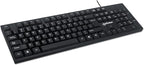 Manhattan Wired Computer Keyboard – Basic Black Keyboard - - Image 3