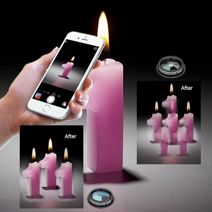 Cell Phone Camera Lens Kit, 11 in 1 Super Wide Angle+ Macro+ Fisheye Lens - Image 5