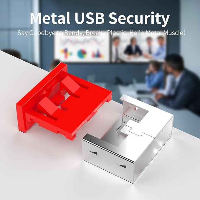 100PCS USB Metal Port Lock Blocker - Image 2