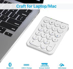 iClever Number Pad, KP08 Bluetooth Number Pad, Ultra Slim and Lightweight - Image 2