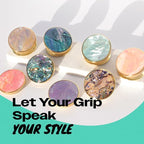 OnTheGrip Cute Natural Seashell Design Round Shape Collapsible Mobile Phone - Image 3