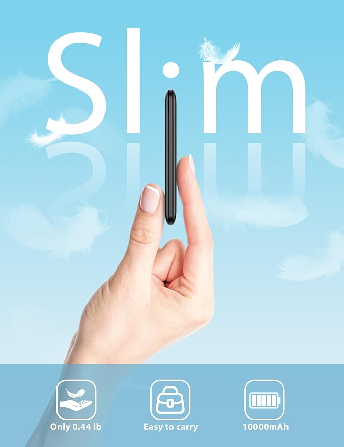 miisso 10000mAh Slim Portable Charger - Image 2