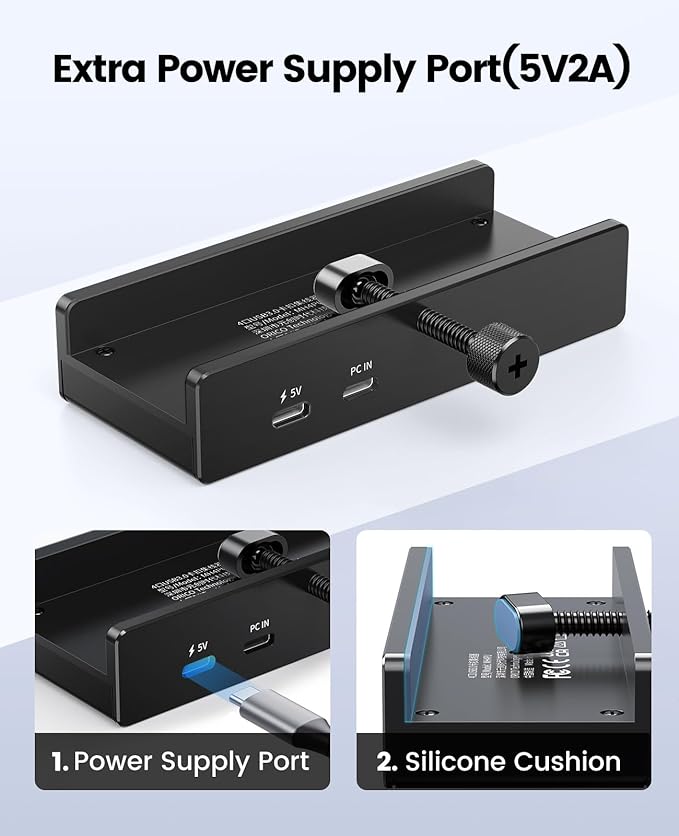 ORICO USB Hub 3.0, Clamp USB Hub - Image 4