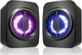 Computer Speakers, RGB PC Speakers, USB Powered 3.5mm Aux Speaker by OFFSIR