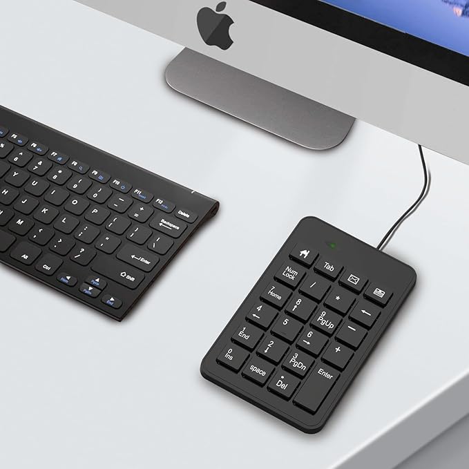 Wired Number Pad, USB Numpad 23 Key Numeric Keypad Financial Accounting - Image 7