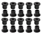 20 pcs 3/8" Drill Hole，1/4" ID Black Silicone Top hat Rubber Grommets by Unknown