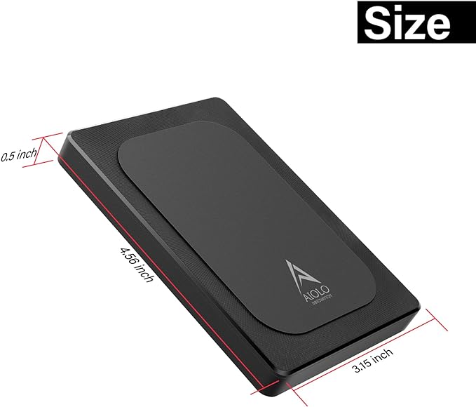 Aiolo Innovation 1TB External Hard Drive Ultra Slim Portable HDD-USB 3.0 - Image 2