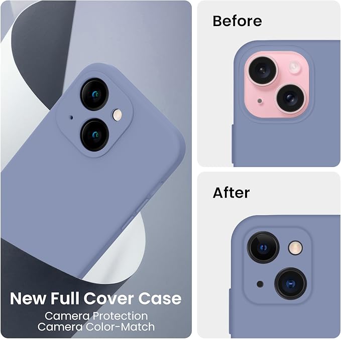 FireNova Designed for iPhone 15 Plus Case, Silicone Case with, Soft - Image 3