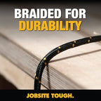DEWALT Heavy Duty USB A to Lightning Cable Durable iPhone Charger, Lightning - Image 2
