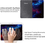 Galaxy Stars Light Black Mouse Pad, Non-Slip Rubber Base MousePads - Image 3