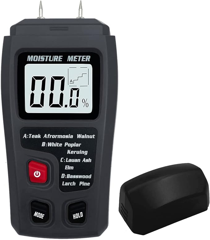 Digital Wood Moisture Meter Wood Humidity Tester Hygrometer Timber Damp by QYQRQF