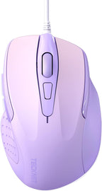 TECKNET Wired Mouse, 6-Button Corded by Tecknet