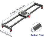16 inches/40cm Mini Table Top Video Camera Slider Carbon Fiber Rail Rods - Image 5
