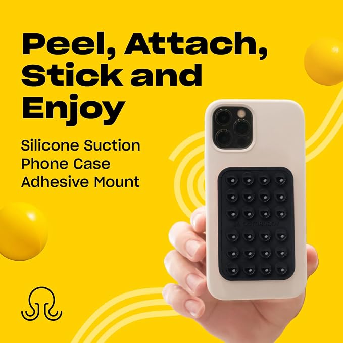 Classic - Silicone Suction Phone Case Adhesive Mount - Hands-Free, Strong Grip - Image 2
