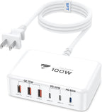 Aiminu USB C Charger Block Charging Station 6-Port 100W GaN USB C Fast Charging by Aiminu