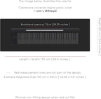Clairevoire Piano Keyboard Dust Cover - Image 5
