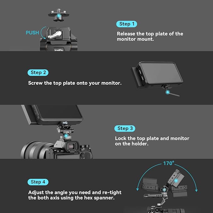 SmallRig Quick Release Camera Monitor Mount - Image 5