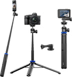 Selfie Stick Tripod for Gopro Camera, Portable Lightweight Camera Tripod for - Image 9