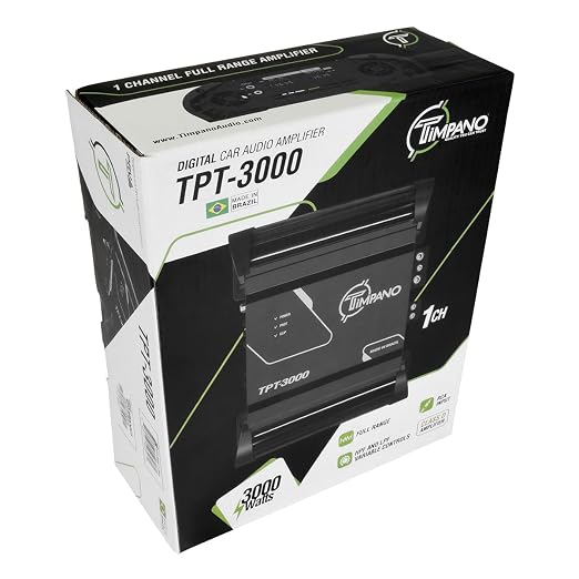 Timpano TPT-3000 1 Ohm Compact Amplifier 3000 Watts, 1 Channel, Full Range Amp - Image 5