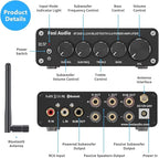 Fosi Audio BT30D Bluetooth 5.0 Stereo Audio Receiver Amplifier 2.1 Channel Mini - Image 2