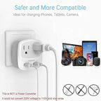 TESSAN US to Japan Plug Adapter, 2 Prong to 3 Prong Outlet Adapter - Image 7