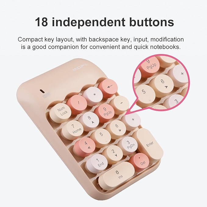 Lomiluskr Cute Wireless Number Keypad - Image 5