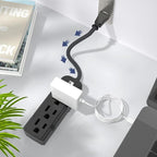 2Pack Small Power Strip Black Outlet - 1FT Heavy Duty Power Extension Cord - Image 6