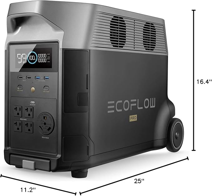 EF ECOFLOW Portable Power Station 3600Wh DELTA Pro, 120V AC Outlets x 5 - Image 10