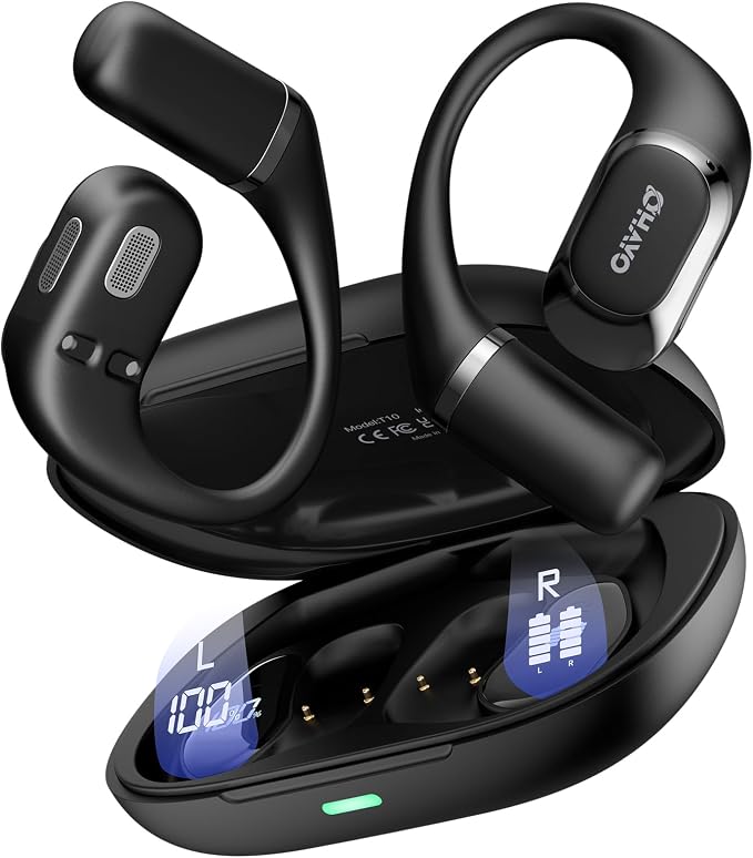 Open Ear Headphones, Over Ear Earbuds by OHAYO