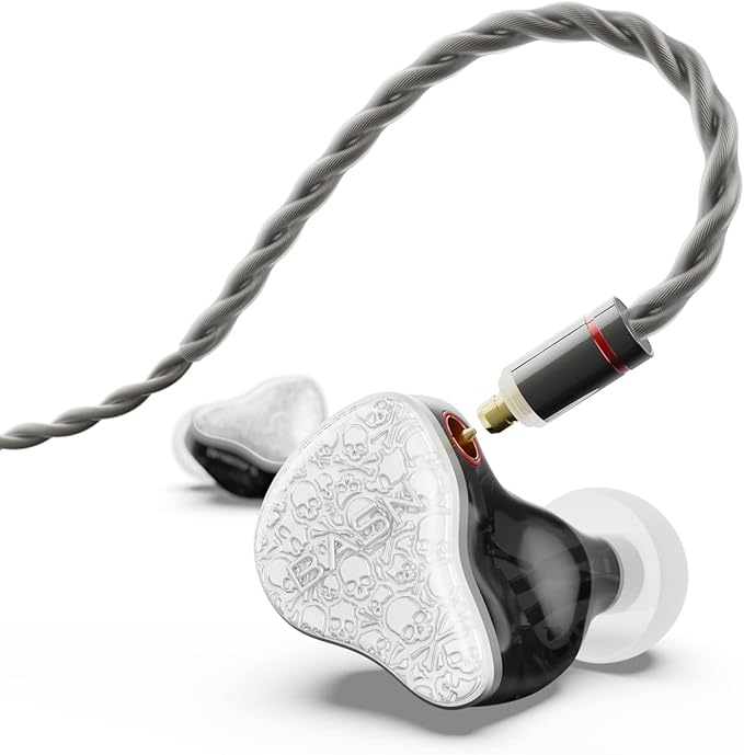 BASN Bmaster5 in Ear Monitors, 1DLC Diaphragm+4BA 5 Drivers IEM Earphones by BASNAudio